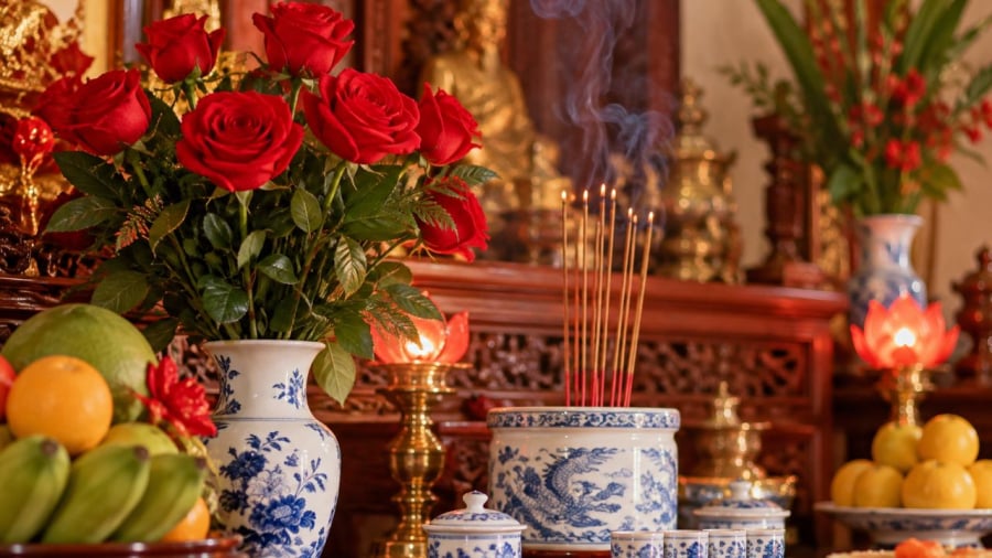 Chú ý khi thắp hương hoa hồng