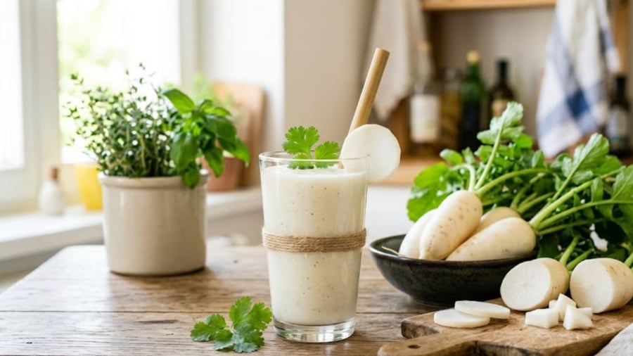 Đối với nhiều người Nhật, uống nước củ cải được xem là một phương pháp hỗ trợ giảm cân hiệu quả.