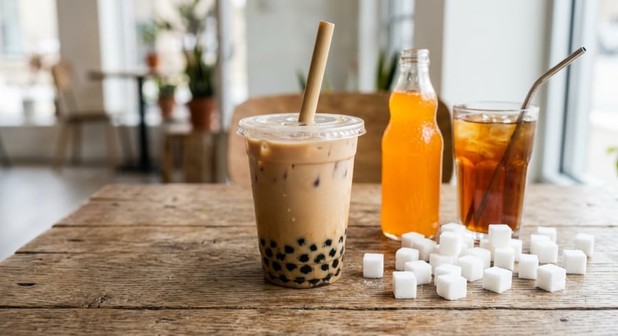 Trà sữa, nước ngọt và nhiều loại đồ uống có đường có thể khiến lượng đường nạp vào cơ thể tăng lên đáng kể nếu sử dụng thường xuyên.