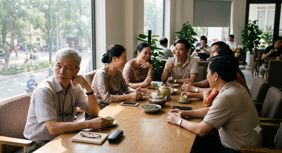 Gặp lại bạn bè, đồng nghiệp cũ có thể mang đến niềm vui, nhưng nếu cuộc trò chuyện liên tục xoay quanh chuyện hơn thua, mỗi người nên biết giữ khoảng cách phù hợp.
