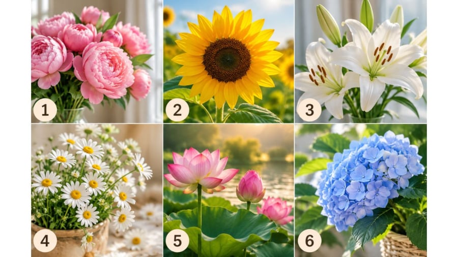 Bạn chọn bông hoa số mấy?
