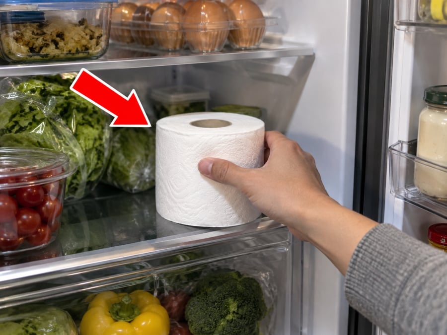 Chỉ cần lấy một cuộn giấy vệ sinh khô, đặt vào một góc trong ngăn mát rồi để qua đêm. Vậy cách này thực sự có tác dụng gì?