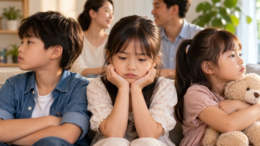 Con giữa thường được cho là sẽ mang những gánh nặng hơn các anh chị em khác
