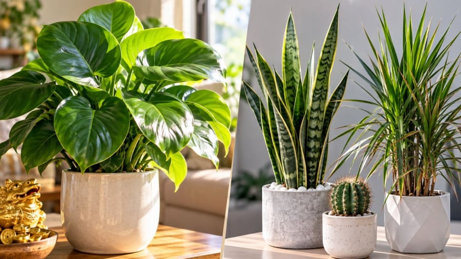 Cây lá to thường được xem là mang ý nghĩa tròn đầy viên mãn thu hút tài lộc hơn
