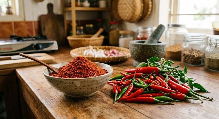Ớt cay là nguyên liệu quen thuộc có thể được tận dụng để hỗ trợ khiến chuột tránh xa một số khu vực trong nhà.