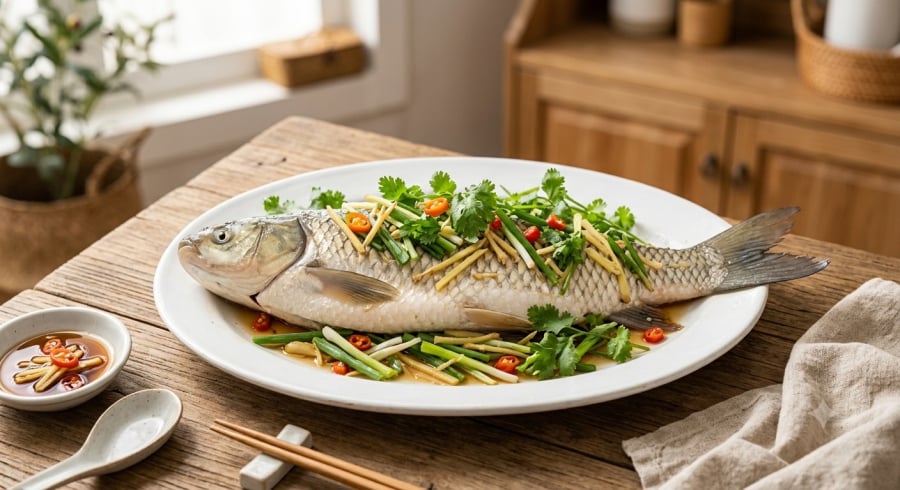Ưu tiên cách chế biến đơn giản như hấp hoặc hầm có thể giúp kiểm soát lượng dầu mỡ và năng lượng trong món cá.