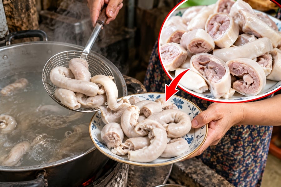 Lòng lợn luộc là món ăn quen thuộc nhưng muốn có đĩa lòng trắng đẹp, giòn mà không dai, chín đều và hạn chế nứt lại không đơn giản. Chỉ cần sơ chế chưa kỹ hoặc luộc quá lâu, lòng có thể bị thâm, teo nhỏ, dai và mất vị ngon.    