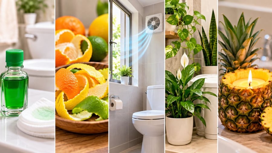 Mẹo khử hôi nhà vệ sinh dễ dàng tận dụng các nguyên liệu thường có trong nhà