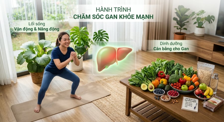 Kiểm soát cân nặng hợp lý có thể góp phần giảm lượng mỡ tích tụ trong gan và hỗ trợ sức khỏe chuyển hóa.