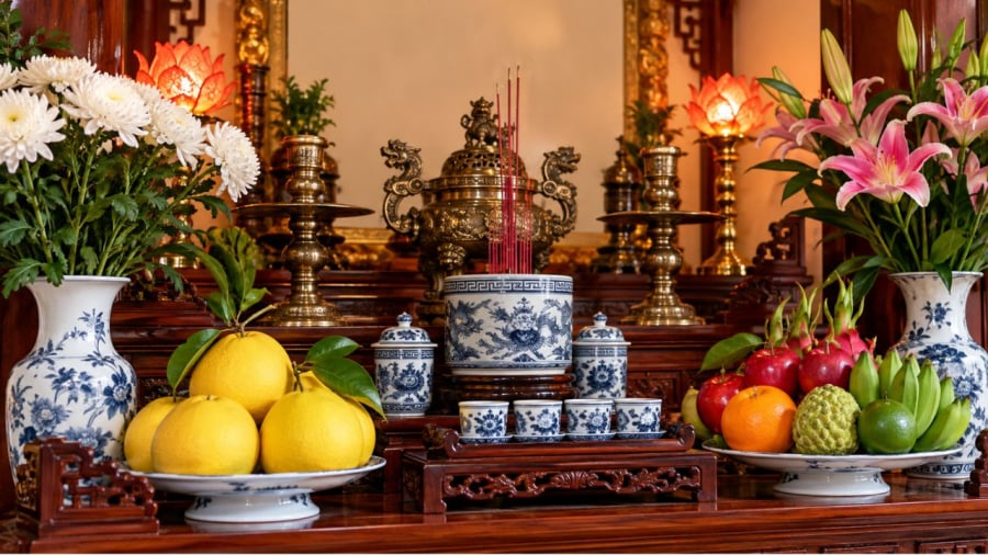 Có những thứ không nên đặt trên ban thờ