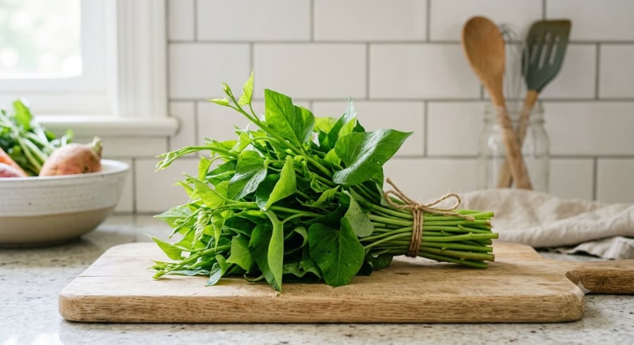 Rau lang cung cấp chất xơ, vitamin và nhiều hợp chất thực vật.