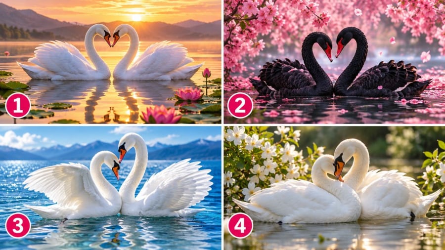 Bạn chọn đôi thiên nga nào?