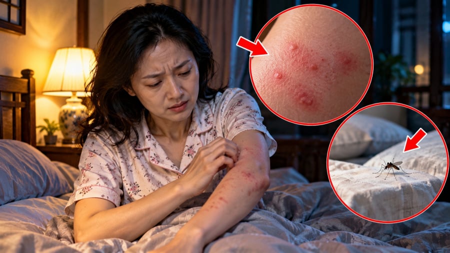 Mẩn đỏ, ngứa da vào ban đêm là tình trạng khá nhiều người gặp phải. Có người ban ngày hoàn toàn bình thường nhưng cứ tối đến, nhất là khi lên giường ngủ, da bắt đầu ngứa ran, nổi những nốt đỏ hoặc từng mảng giống như phát ban.     