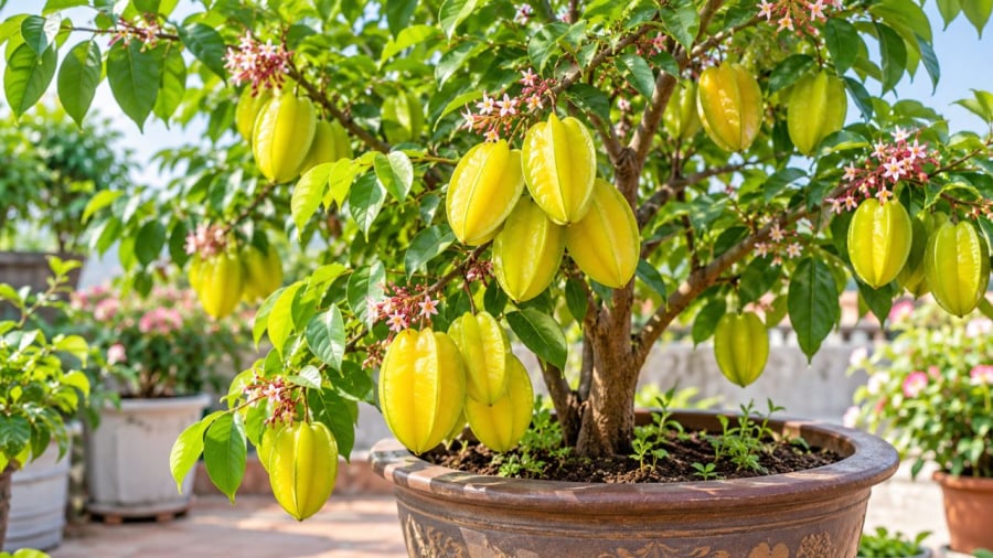 Cây khế trong chậu muốn nhiều quả cần chú ý vài điều kiện