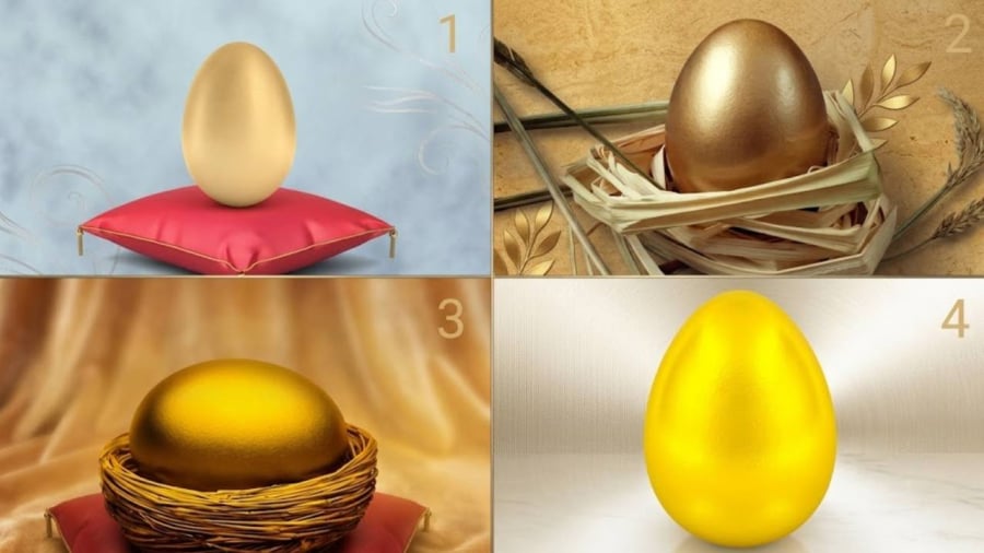 Trong 4 quả trứng này, bạn thích quả nào nhất (hoặc cảm thấy ấn tượng với quả nào nhất)?
