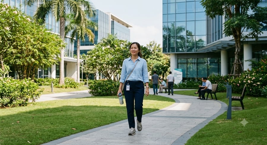Đi bộ nhẹ sau ăn là thói quen đơn giản có thể hỗ trợ kiểm soát đường huyết sau bữa ăn.