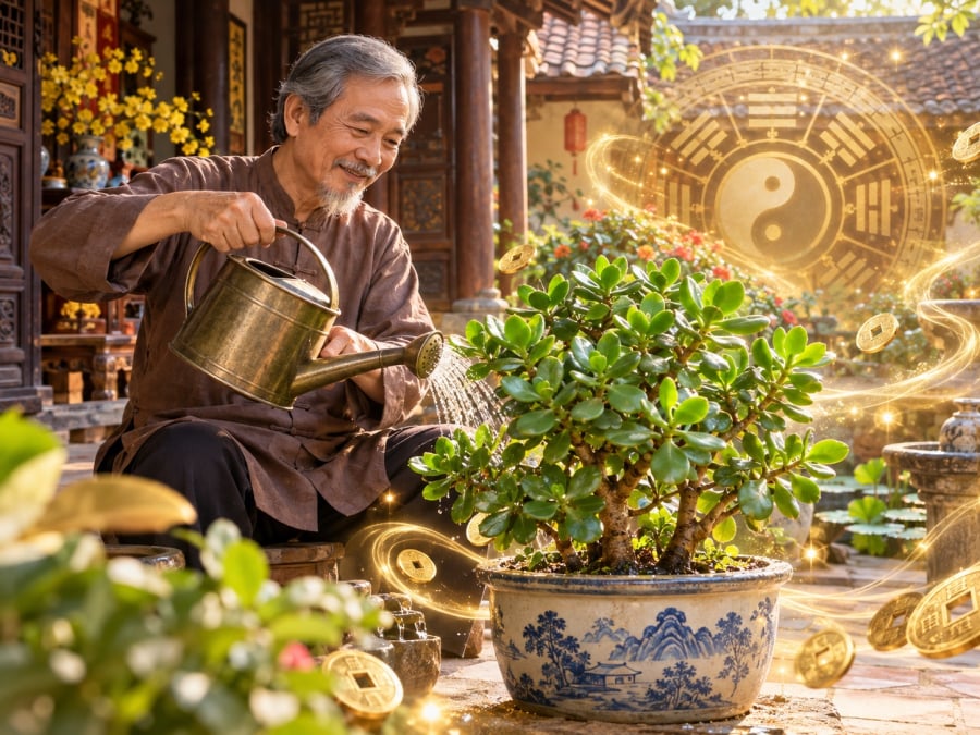 Ngọc Bích là loại cây có dáng nhỏ gọn nhưng lại được nhiều người yêu phong thủy đánh giá cao về ý nghĩa tài lộc.    