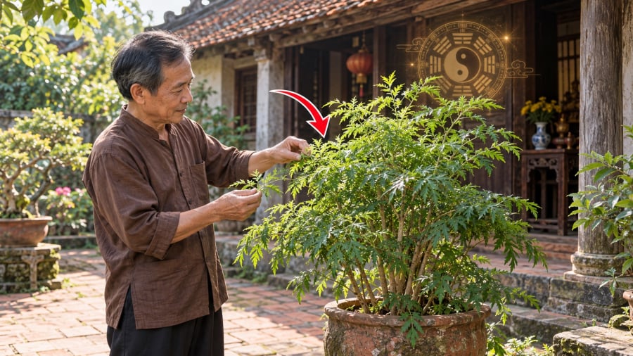 Ba vị trí đáng cân nhắc để trồng đinh lăng là phía trước nhà nhưng lệch cửa chính, bên hiên hoặc lối đi vào nhà, và ban công có ánh sáng phù hợp.     