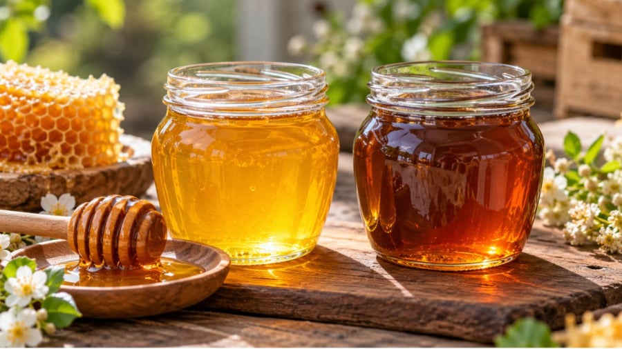 Mật ong có thể chuyển màu