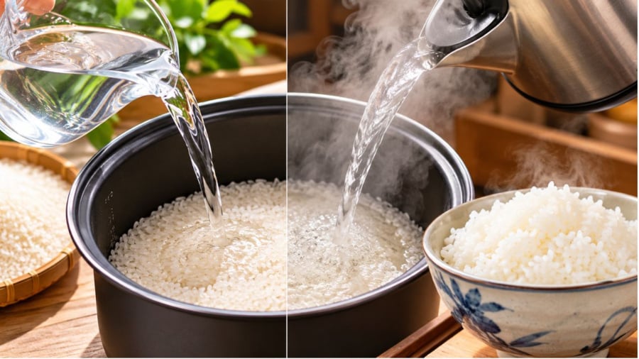 Nấu cơm bằng nước lạnh hay nước nguội sẽ ngon hơn?