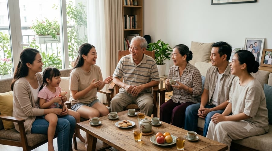 Tuổi tác càng cao, nhiều người càng trân trọng sự hòa thuận trong gia đình, sức khỏe ổn định và những mối quan hệ chân thành hơn vật chất hay danh tiếng.
