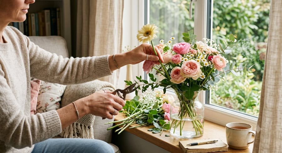 Cắm hoa là thói quen giản dị giúp mỗi người thư giãn, chăm chút nhà cửa và nuôi dưỡng cảm xúc tích cực mỗi ngày.