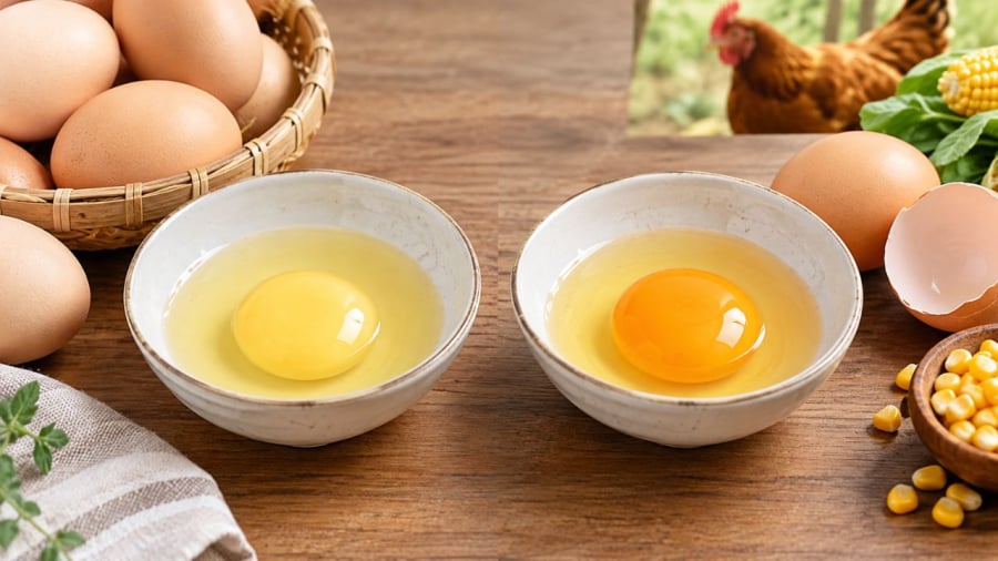 Lòng đỏ màu nào sẽ ngon hơn đây?