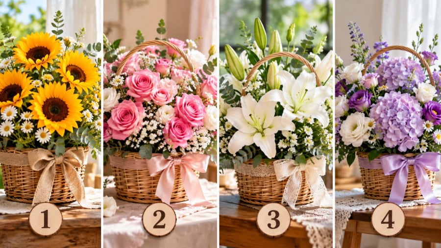 Bạn chọn lẵng hoa nào?