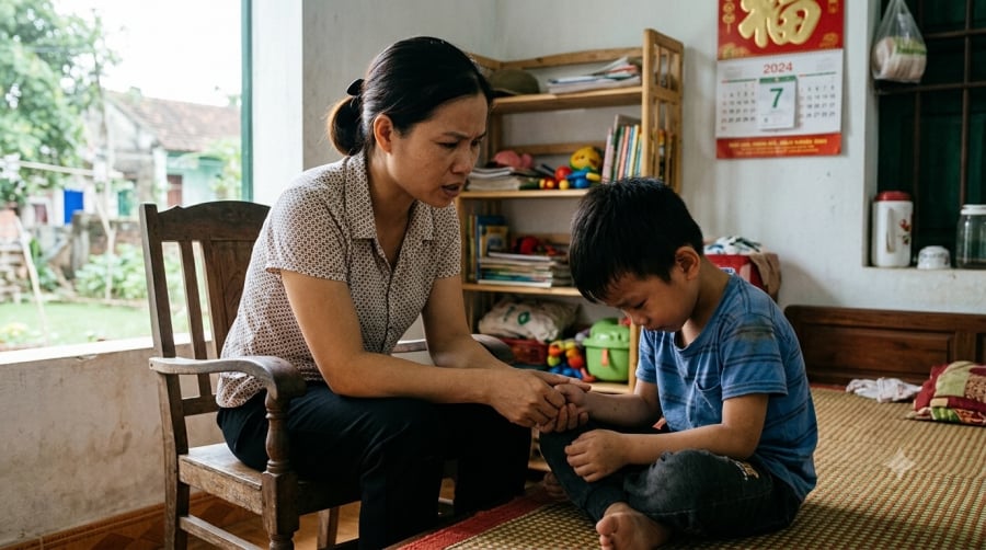 Những lời so sánh tưởng chừng vô tình có thể khiến trẻ cảm thấy nỗ lực của mình không được cha mẹ ghi nhận. (Ảnh minh họa)