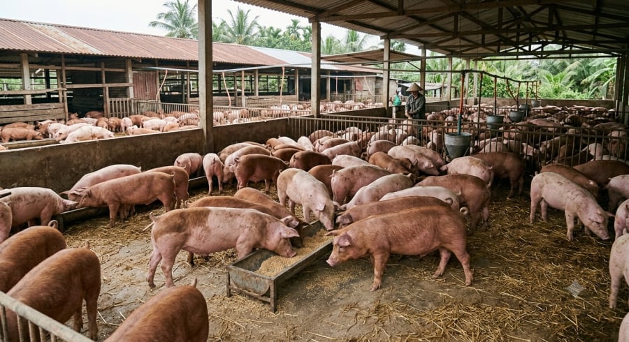 Giá heo hơi giảm về 50.000–53.000 đồng/kg tại nhiều tỉnh, khiến người chăn nuôi lo ngại khi giá bán ngày càng tiệm cận chi phí sản xuất.
