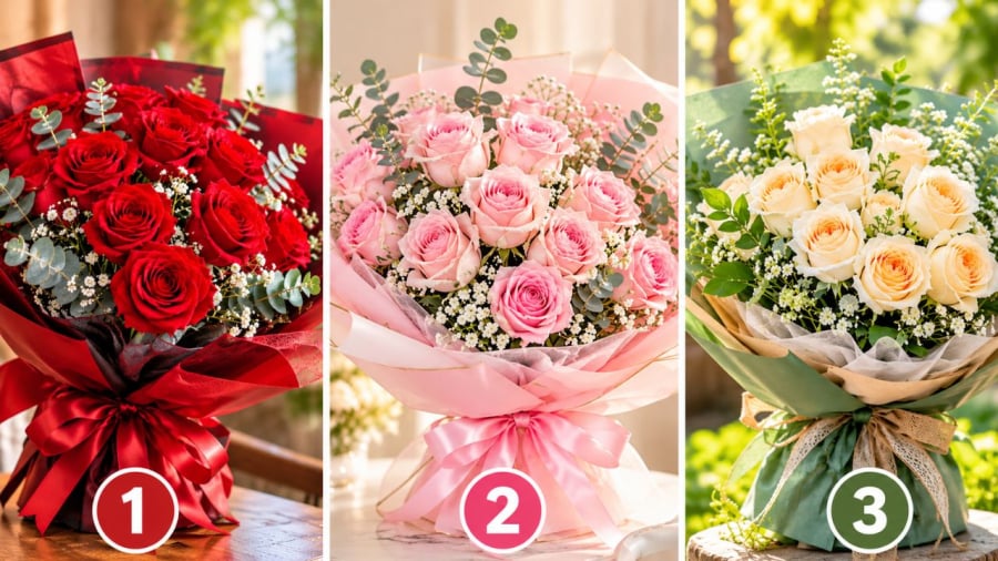 Bạn chọn bó hoa nào?