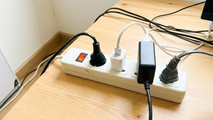 Nên hạn chế cắm các thiết bị có công suất cao vào cùng một ổ điện kéo dài để sử dụng cùng một thời điểm.