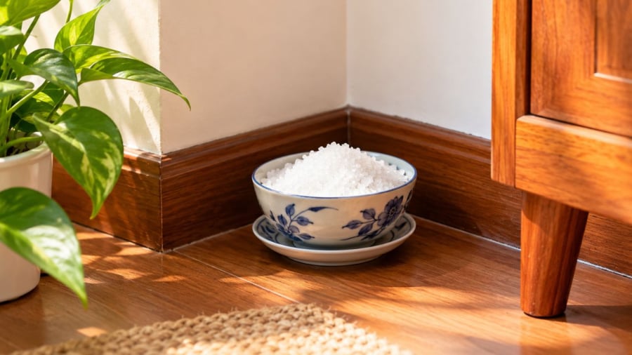 Bát muối góc nhà làm gì?