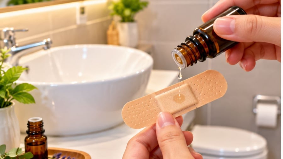 Nhỏ dầu gió, dầu thơm, tinh dầu vào đây