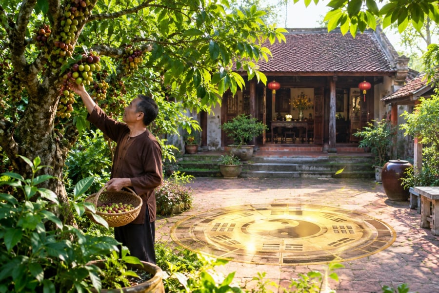 Theo quan niệm phong thủy dân gian, vị trí trồng cây xanh có thể ảnh hưởng đến sự hài hòa của không gian sống.