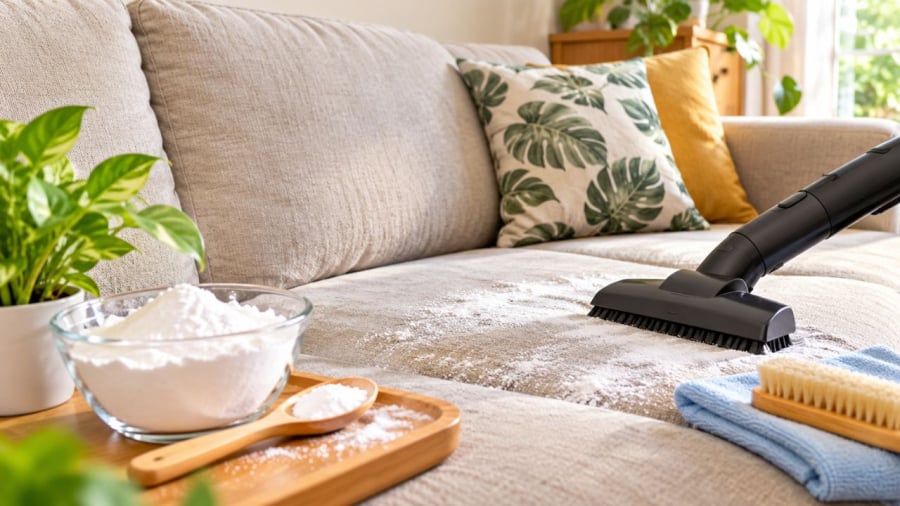 Làm sạch sofa hợp lý bằng baking soda