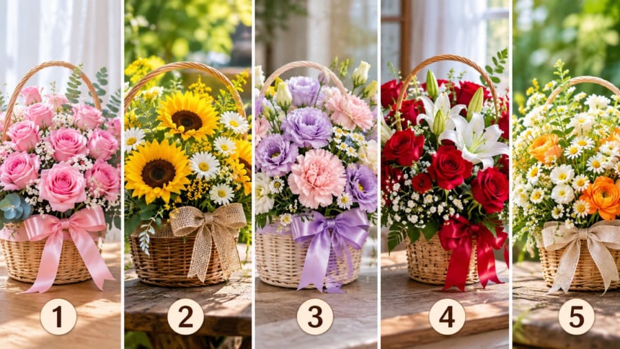 Bạn chọn lẵng hoa nào?
