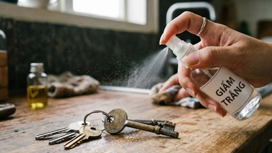 Tại sao bạn nên dùng giấm lau chìa khóa?