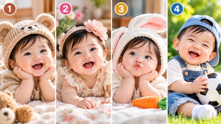 Bạn thấy em bé nào dễ thương nhất?