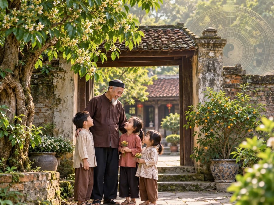Theo quan niệm phong thủy dân gian, trước cổng nhà có những loại cây tượng trưng cho tài lộc, bình an và sự hưng thịnh lâu dài.     