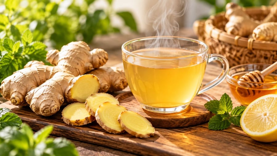 Dùng trà gừng đúng cách có thể giúp hỗ trợ sức khỏe