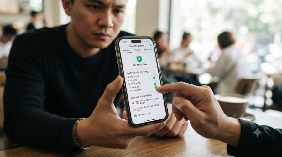 Không tải ứng dụng từ đường link lạ hoặc cấp quyền truy cập bất thường để tránh nguy cơ bị đánh cắp thông tin, chiếm đoạt tài khoản ngân hàng.