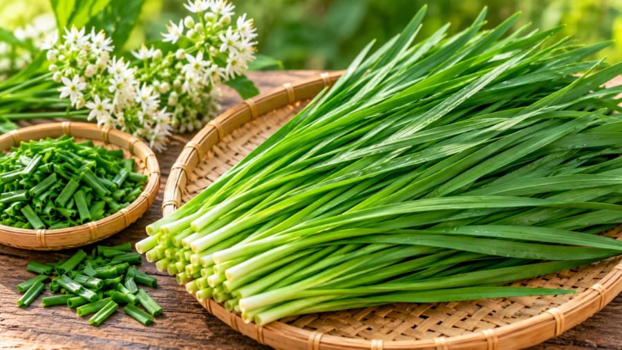 Lá hẹ được nhiều người dùng như một gia vị và còn như một vị thuốc