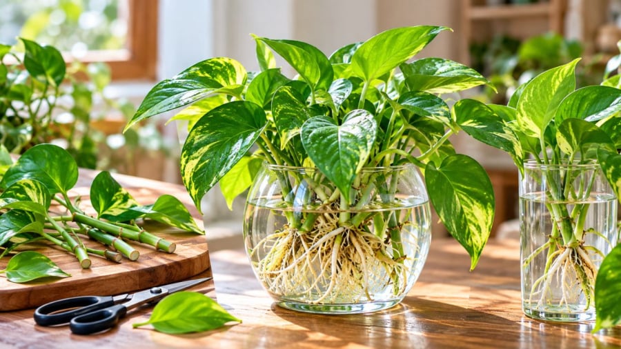 Trồng trầu bà thủy sinh không hề khó