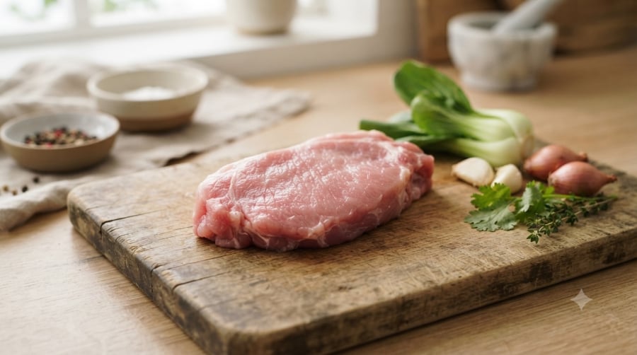 Thịt lợn nạc cung cấp protein, sắt và vitamin B12, góp phần bổ sung dưỡng chất cần thiết cho cơ thể.