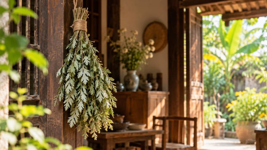 Vì Sao Nhiều Người Treo Bó Ngải Cứu Khô Trong Nhà? Không Chỉ Để Tạo Mùi Thơm Tại Sao Nên Treo Ngải Cứu Trong Nhà?