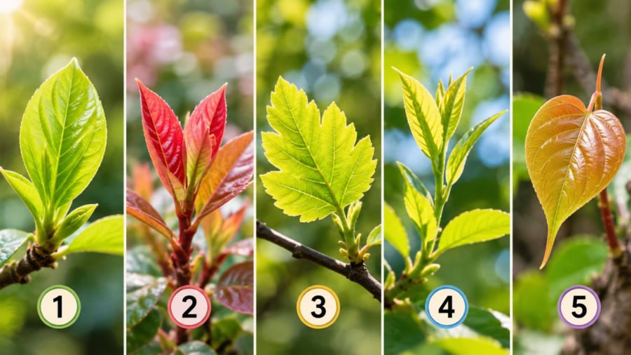 Bạn chọn cành lá non nào?