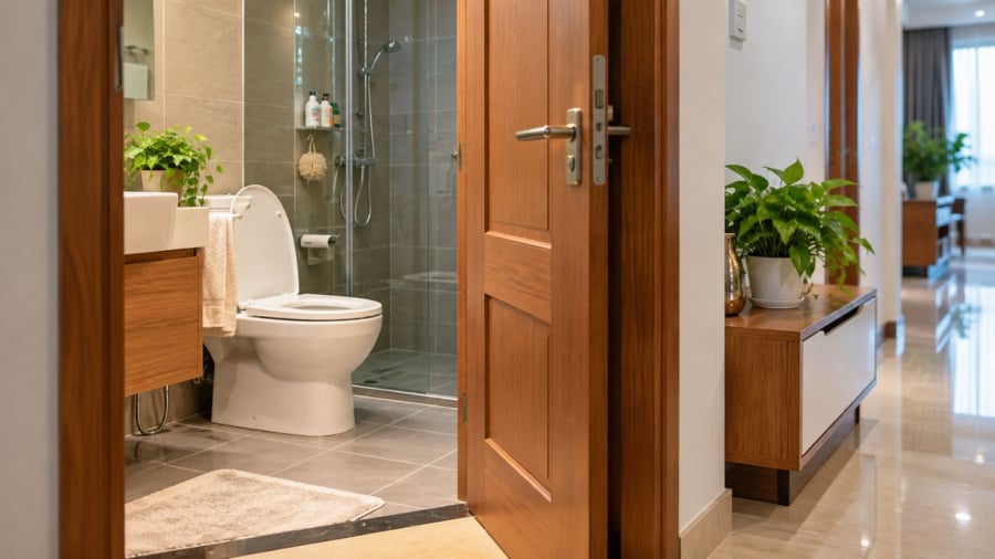 Cẩn thận với việc đóng mở cửa nhà vệ sinh