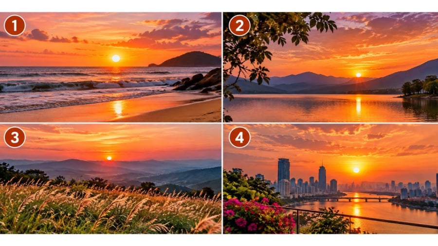 Bạn chọn ánh hoàng hôn nào?