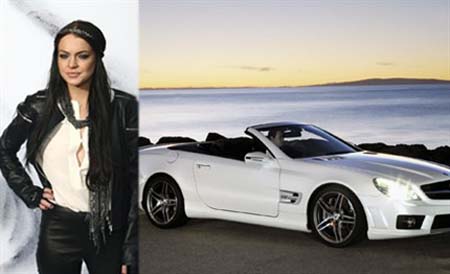 Lindsay Lohan - Mercedes Benz SL65 AMG